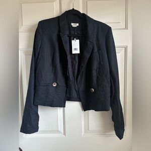 Jason Wu Linen Blend Blck Blazer size Medium NWT